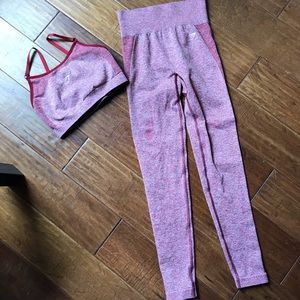 Size Small Red Gymshark Set